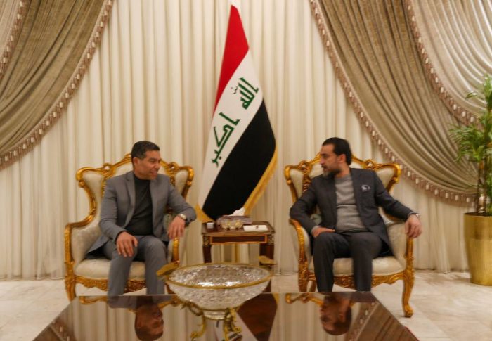 بحث الأمين العام للمشروع الوطني العراقي الشيخ جمال الضاري، مع رئيس حزب تقدم السيد محمد الحلبوسي، تطورات الأوضاع في العراق، والأحداث التي تمر بها المنطقة.