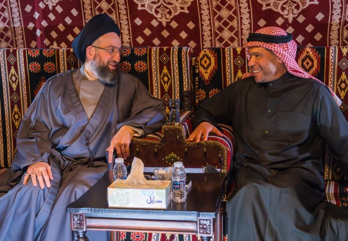 الضاري يستقبل الحكيم ويؤكد ضرورة تعزيز التعاون والحوار البناء وتوحيد الخطاب الوطني للحفاظ على النسيج المجتمعي، ومواجهة التحديات