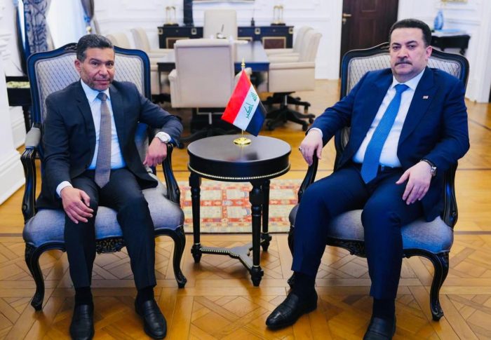 الضاري والسوداني يؤكدان أهمية تدعيم الأمن والاستقرار الداخلي وتعزيز التعاون بين جميع الأطراف لمواجهة التحديات الخارجية