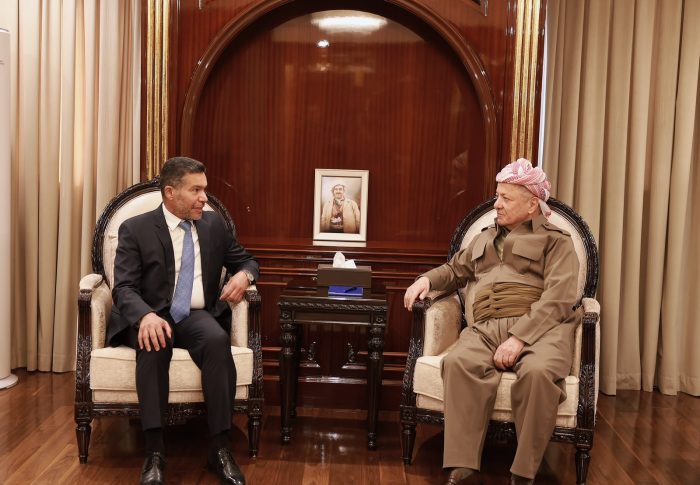 الضاري والبارزاني يؤكدان أهمية تعزيز الحوار والتنسيق بين الأطراف السياسية، ومعالجة القضايا العالقة وفق الأطر الدستورية