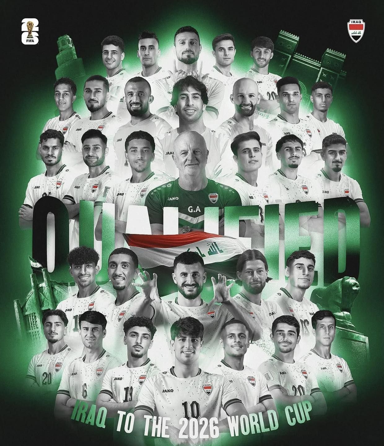 الضاري مهنئاً بتأهل المنتخب العراقي لكأس العالم: محطة مشرفة تُضاف إلى سجل الرياضة العراقية الحافل بالإنجازات